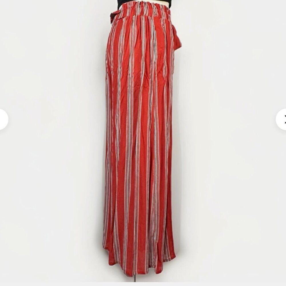 (S) SIMPLEE AWESOME Vertical Striped High Waist Palazzo w/ Slit Leg - Picture 4 of 12